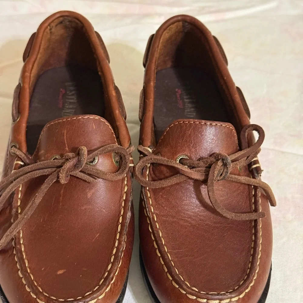 Eastland Brown Leather Boat Loafers